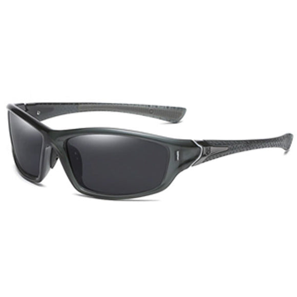 Sunglass PC Fram With TAC Lens, Gray/Black, With Case
