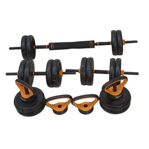 Adjustable Dumbbell Kettlebell Barbell Set 50KG, 6 in 1 Set