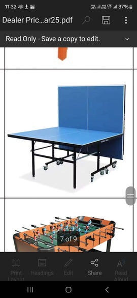 Professional Folding Table Tennis Table Ping Pong - 0