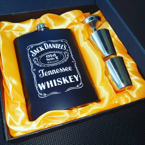 Stainless Steel Liquor Whiskey Flask With Funnel And Stylish Gift Box