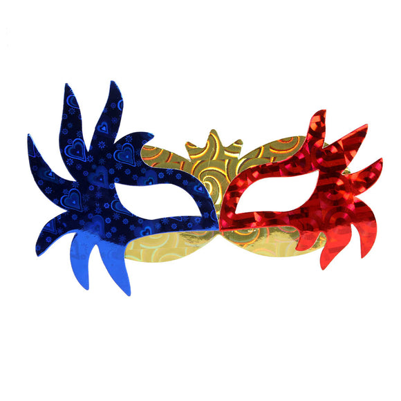 Masquerade Party Eye Mask Butterfly Type, Laser, 6Pcs per Packet