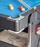 Multi-game Leisure 7ft Revolver 4-in-1 Pool/Air Hockey Tennis Ping Pong Dining table-5