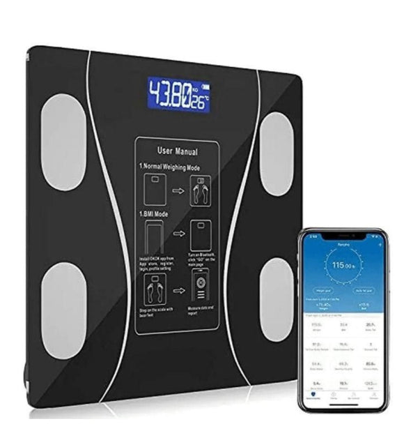 Body Fat Scale Smart BMI Scale Digital Bathroom Wireless Fitness Measurement Tool