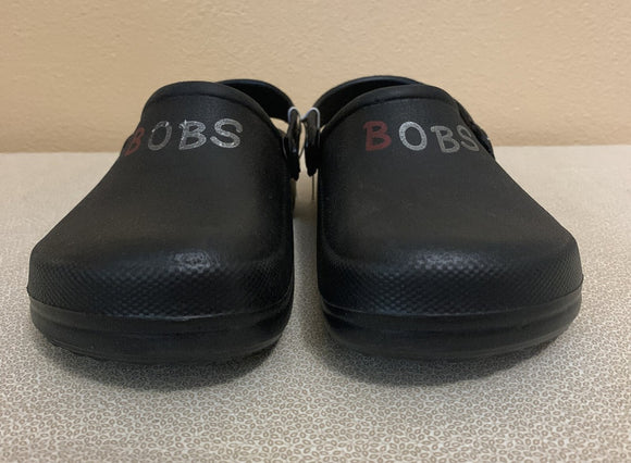 Bobs Durable Unisex Crocs – Skecher Style, Black - Choose Size