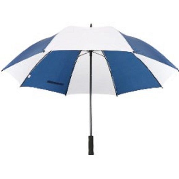 Umbrella 120cm Straight Silver Handle, 8 Panel, Red/White, Green/White, Blue/White, Maroon/White, Orange/White