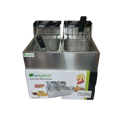 OwnGreat 5000W 12L Electric Deep Double Fryer OG-DF12
