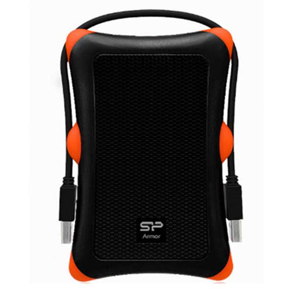 Silicon Power 3.0 External HDD 2.5 Armour A30 2TB – Drop, Pressure & Vibration Resistant Orange