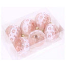 8Cm Shiny Printed Christmas Balls, Light Blue, 6Pcs/Box-1