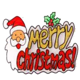 28*40.5Cm PVC Window Sticker, Merry Christmas With Santa