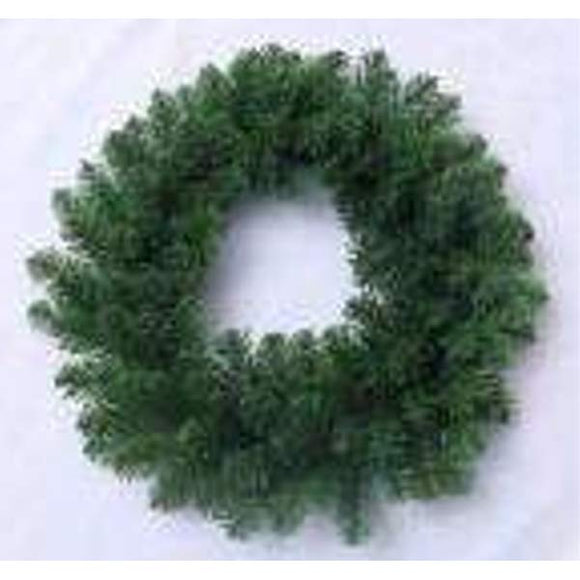 60Cm+130Tips Green Wreath In Opp Bag