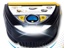 Portable Tire Repair Kit, Inflator With Mechanical Guage, 12V DC - 0