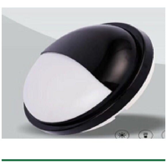 Waterproof LED Wall Light 20W, White/Black Housing, 270mm, Half Moon, Win Win