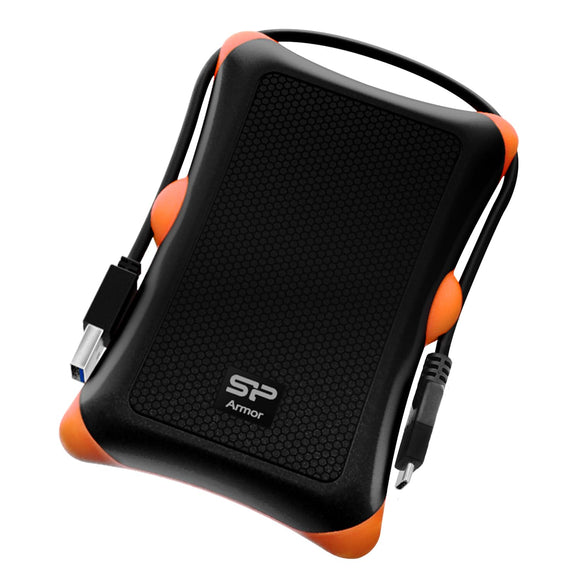 Silicon Power 3.0 External HDD 2.5 Armour A30 2TB – Drop, Pressure & Vibration Resistant Orange