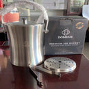 Ice Bucket Stainless Steel 3.0 Litre With Ice Tong And Tray Inside-3