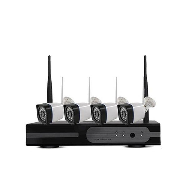 4CH Wireless WiFi NVR Surveillance Kit – Complete Wireless Bullet Camera Set
