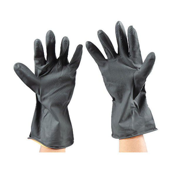 Sun Brand Xl Gloves, Rubber, Black Color Outside, Orange Inside, Approx 1 Foot Long, Medium Duty, 150 – 170 Grams