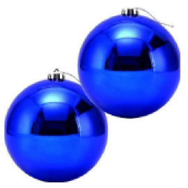 8cm Plastic Christmas Ball, 8Pcs/Pkt, Gold, Red , Blue