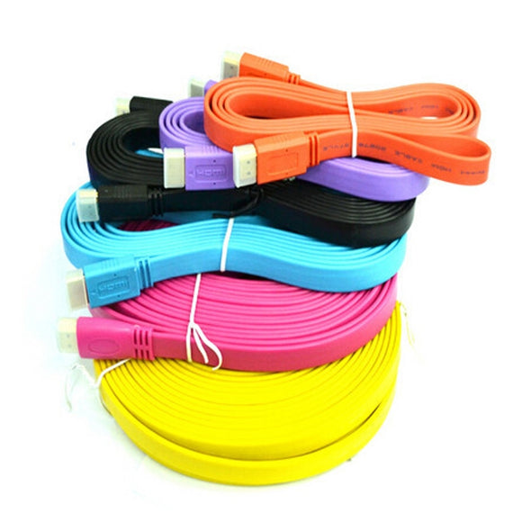 HDMI Cable Flat 1.5M, 3M Terabit Blue