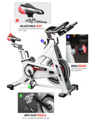 Crystal X-5 Commercial 20kg FlyWheel Spin Bike KFx-2