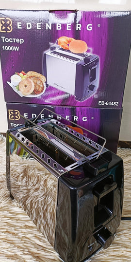 Edenberg 2‑Slice Pop‑Up Toaster 1000W Stainless Steel - 0