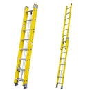 Fiberglass Extension Ladder With Aluminium Steps-2