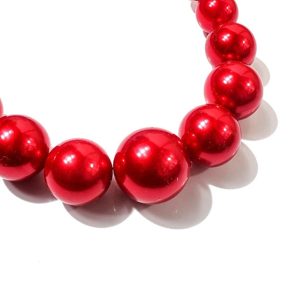 Ball Garland,200X 6Cm, Red