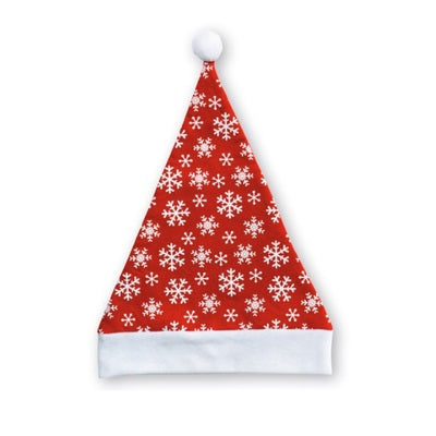 28X38Cm Christmas Hat With Silver Design, Non-Woven
