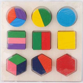 Wooden Try Puzzle Shapes Assorted – 14.5X14.5Cm