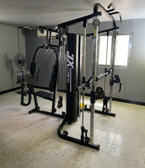 JX-925 Multi Functional Home Gym with Smith bar & Cable crossover Leg Press