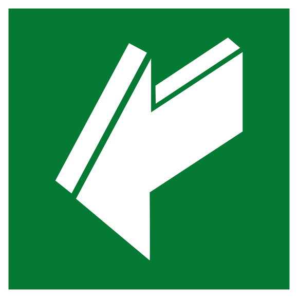 Safety Sign, Direction Arrow 150X150Mm 11