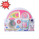 Feeding Set – 2 Bowls, 1 Divided Plate, Fork & Spoon | Jungle Buddies-1