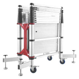 Scaffolding Ladder Telescopic, 2X10 Steps, Open Size:300X145X91Cm