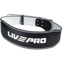LIVEPRO GYM WEIGHT LIFTING GENUINE LEATHER POWER BELT-4