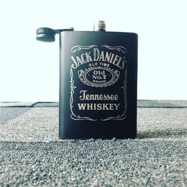 Stainless Steel Liquor Whiskey Flask 8oz - 0