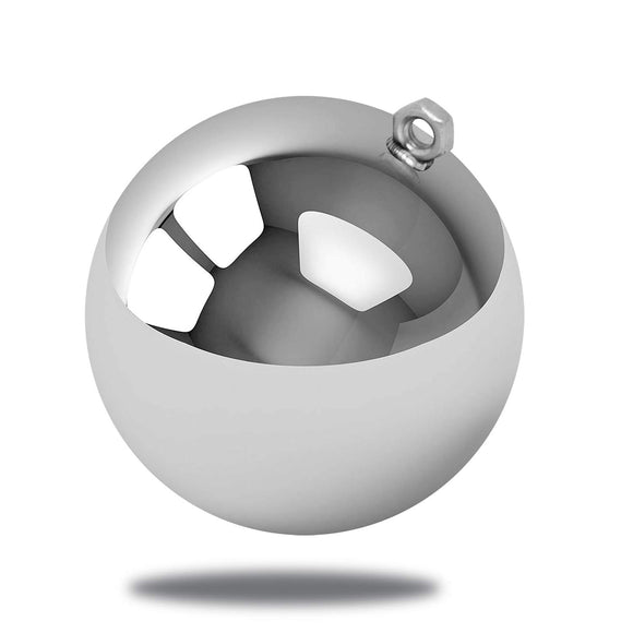 Christmas Shiny Ball, Single Color Individual Packed In Bag, 10Cm Blue,Green,Silver