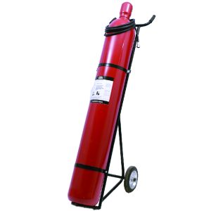 Fire Extinguisher Trolley Type Twin Cylinders Co2 50Kg Sunpower