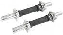 RUBBER COATED THREADED DUMBELL BAR PAIRS WITH RING COLLARS WEIGHTBAR - Sallys Home
