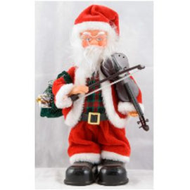 Santa Playing Violin & Carol, Uses 2Xaa Bty – 12 - Sallys Home