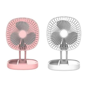 Small Desk USB Rechargeable Foldable Table Fans with 3 Speeds - Sallys Home
