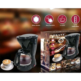 Sokany SK - 124 6 Cup Drip Coffee Maker - Sallys Home