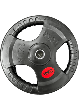 STANDARD RUBBER COATED TRIP GRIP BARBEL PLATE PAIR - Sallys Home