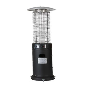 Standing Gas Patio Heater Iron Black Nw 18kG - Sallys Home