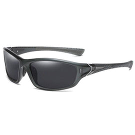 Sunglass PC Fram With TAC Lens, Gray/Black, With Case - Sallys Home