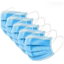 Three Ply Non Woven Face Mask (2 White & 1 Blue), 12pcs/Pkt - Sallys Home