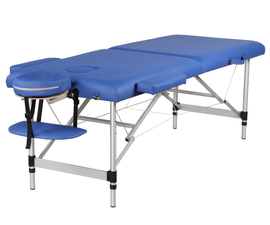 Two Section Right - Angle Aluminum Alloy Massage Bed, 60cm Width, 185*60*5cm - Sallys Home