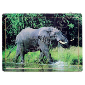 Wooden Animal Puzzle Tray A4 Size, Assorted Animals - Sallys Home