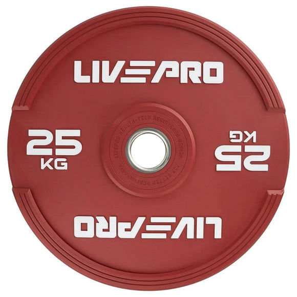 LIVEPRO ELITE COLORED RUBBER BUMPER PLATE PAIR LP8332