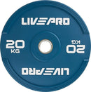LIVEPRO ELITE COLORED RUBBER BUMPER PLATE PAIR LP8332-5