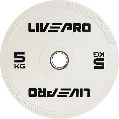 LIVEPRO ELITE COLORED RUBBER BUMPER PLATE PAIR LP8332