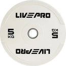 LIVEPRO ELITE COLORED RUBBER BUMPER PLATE PAIR LP8332-2